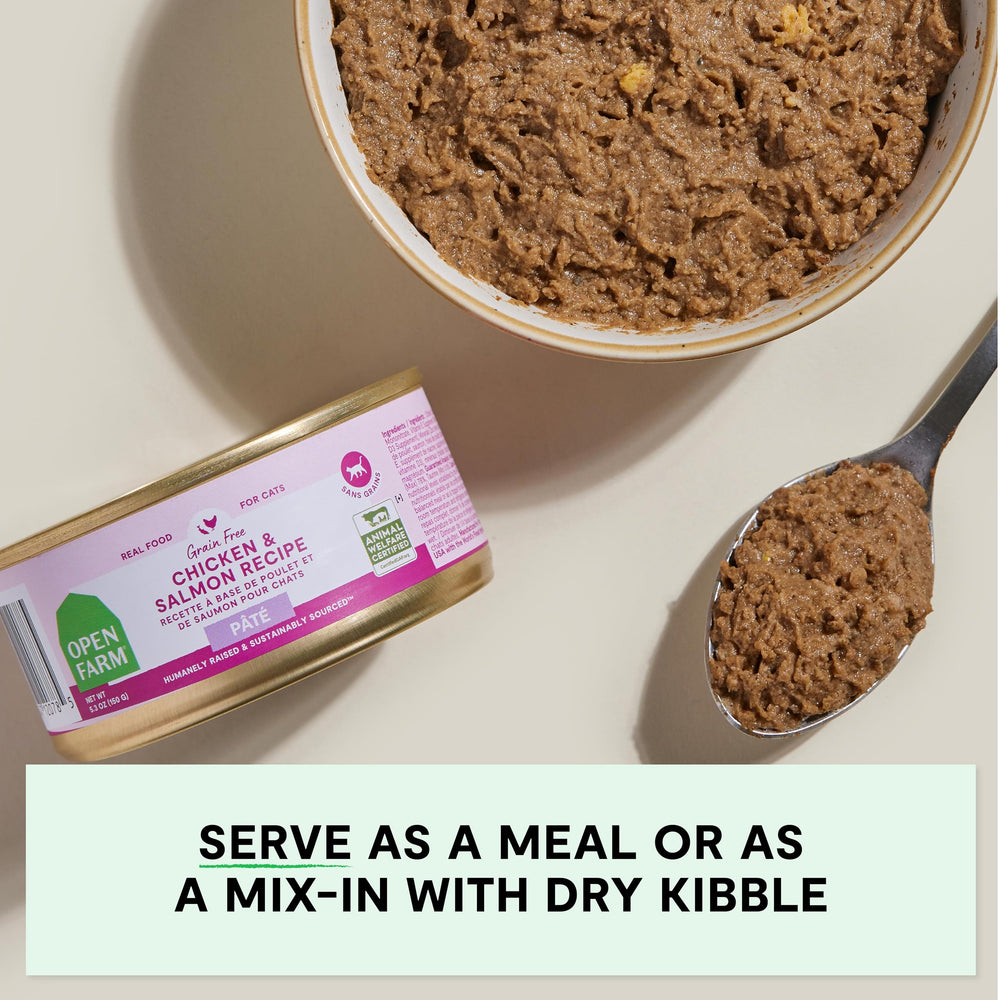 Open Farm pate used as a meal or topper on dry kibble