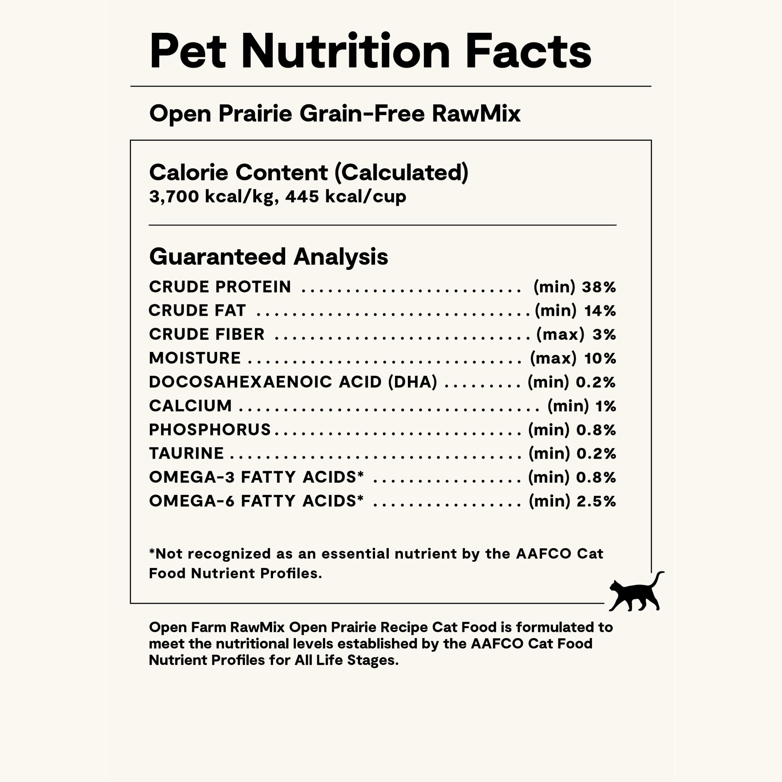 Open Farm RawMix bag label emphasizes lot-number transparency for ingredient origins.
