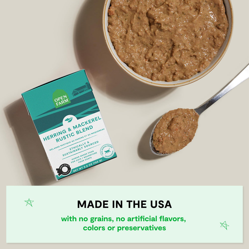 Open Farm Rustic Blend includes bone broth to add moisture and savory aroma