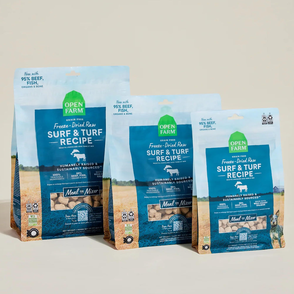 Open Farm freeze-drying process—flavor and nutrients preserved without artificial preservatives.