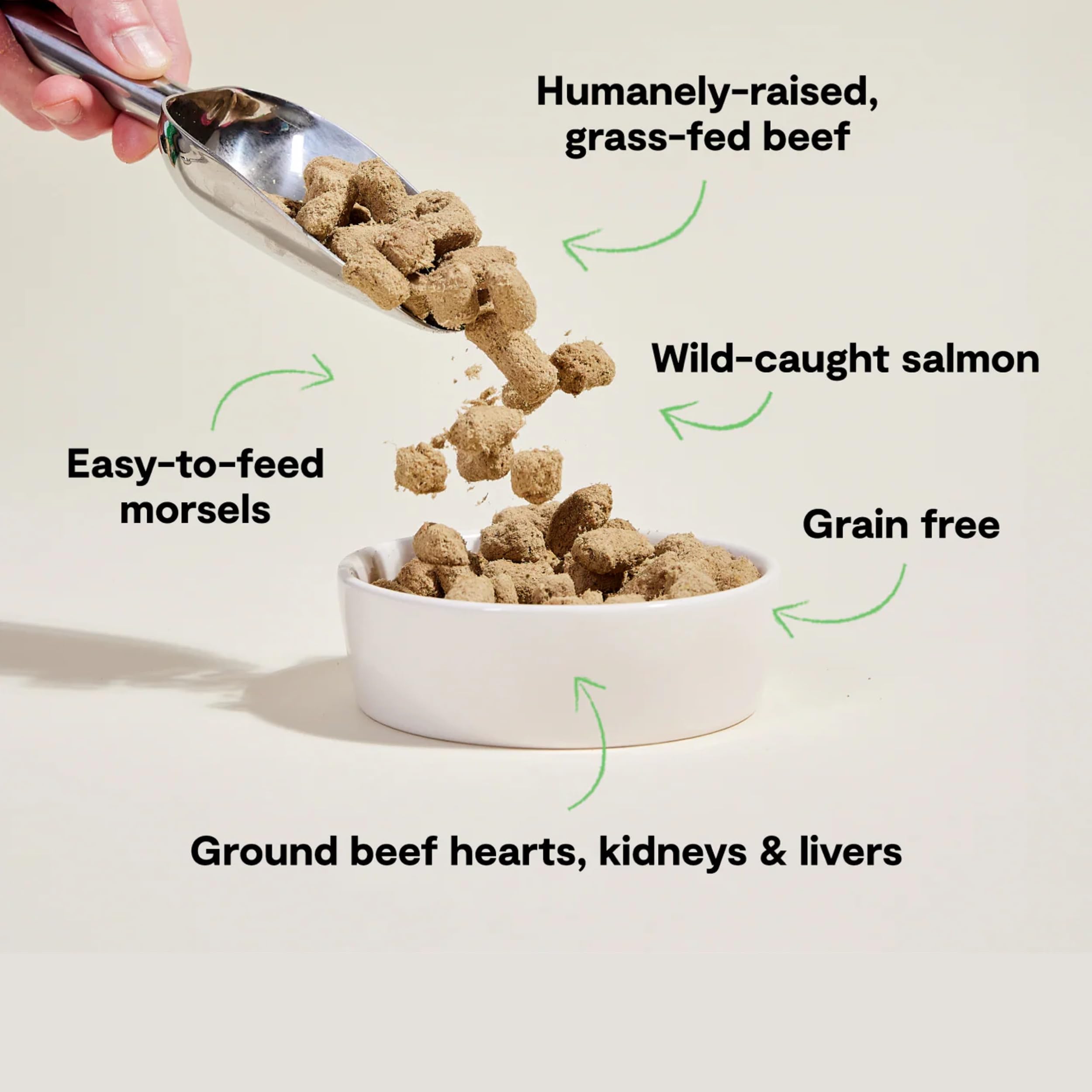Open Farm Surf and Turf morsels in a serving bowl for a complete meal.