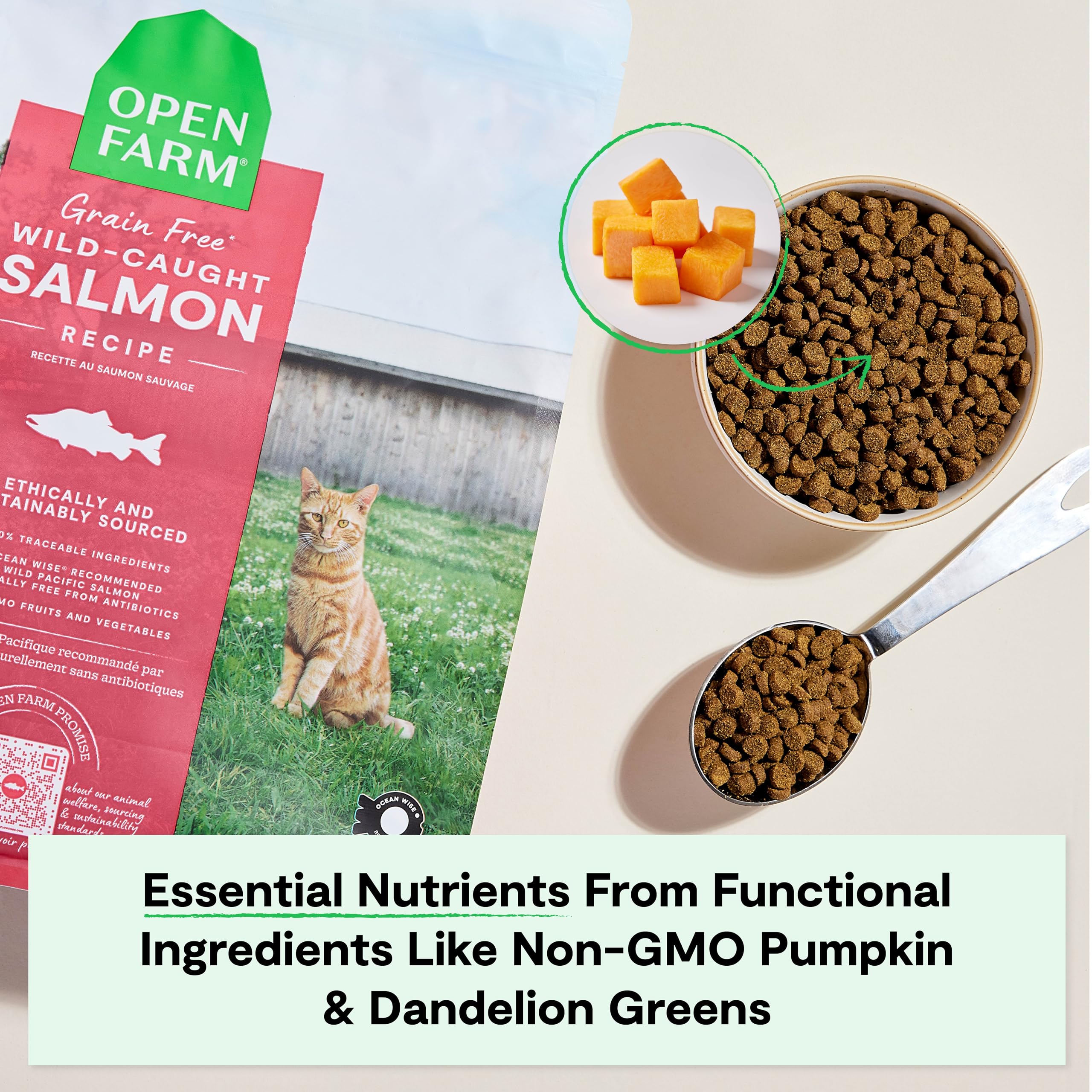 Open Farm traceable-ingredients-origin-map reassures with geographic-origin transparency.