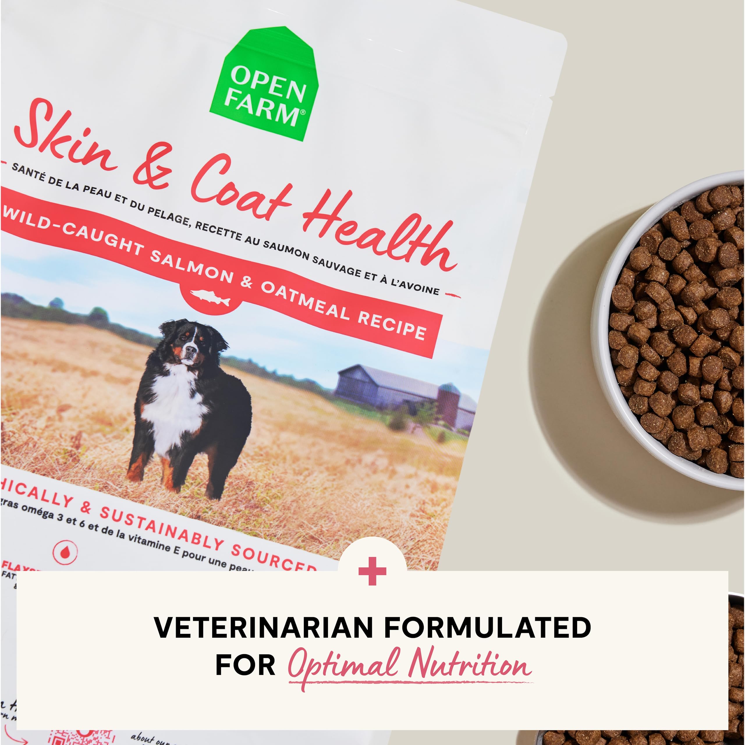 Open Farm USA-made ingredients label highlighting traceability and ethics
