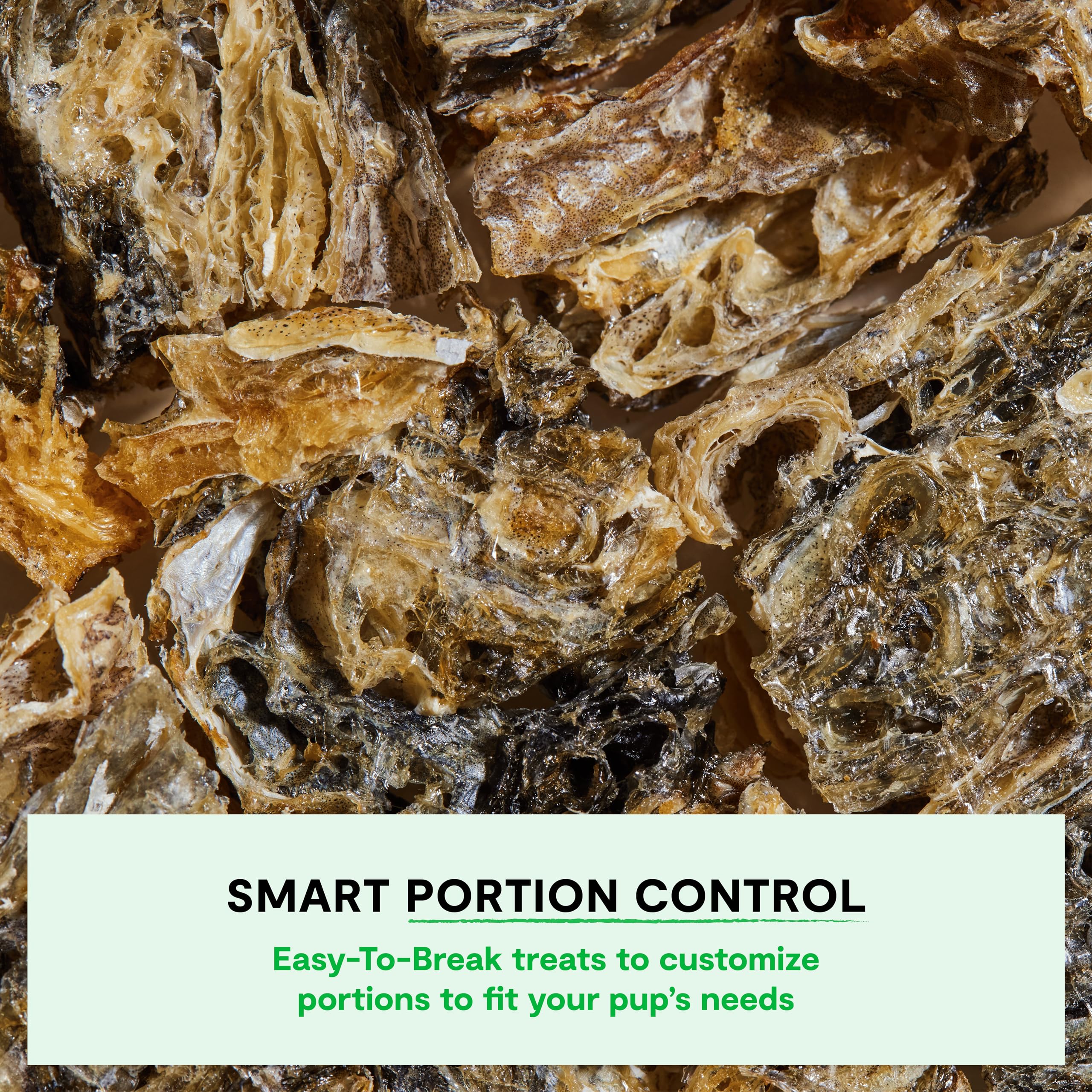 Open Farm single-ingredient protein dog treat highlights pure cod skins for simple snacking.