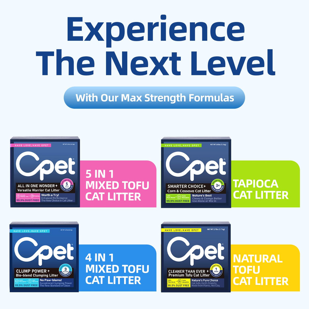 OPET Tapioca Cat Litter easy cleanup with minimal scooping.