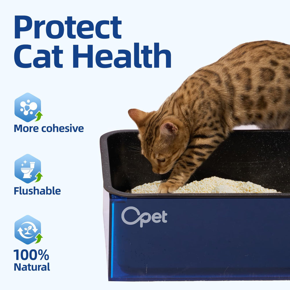 OPET Tapioca Cat Litter forms strong 3x clumps for easy cleanup.