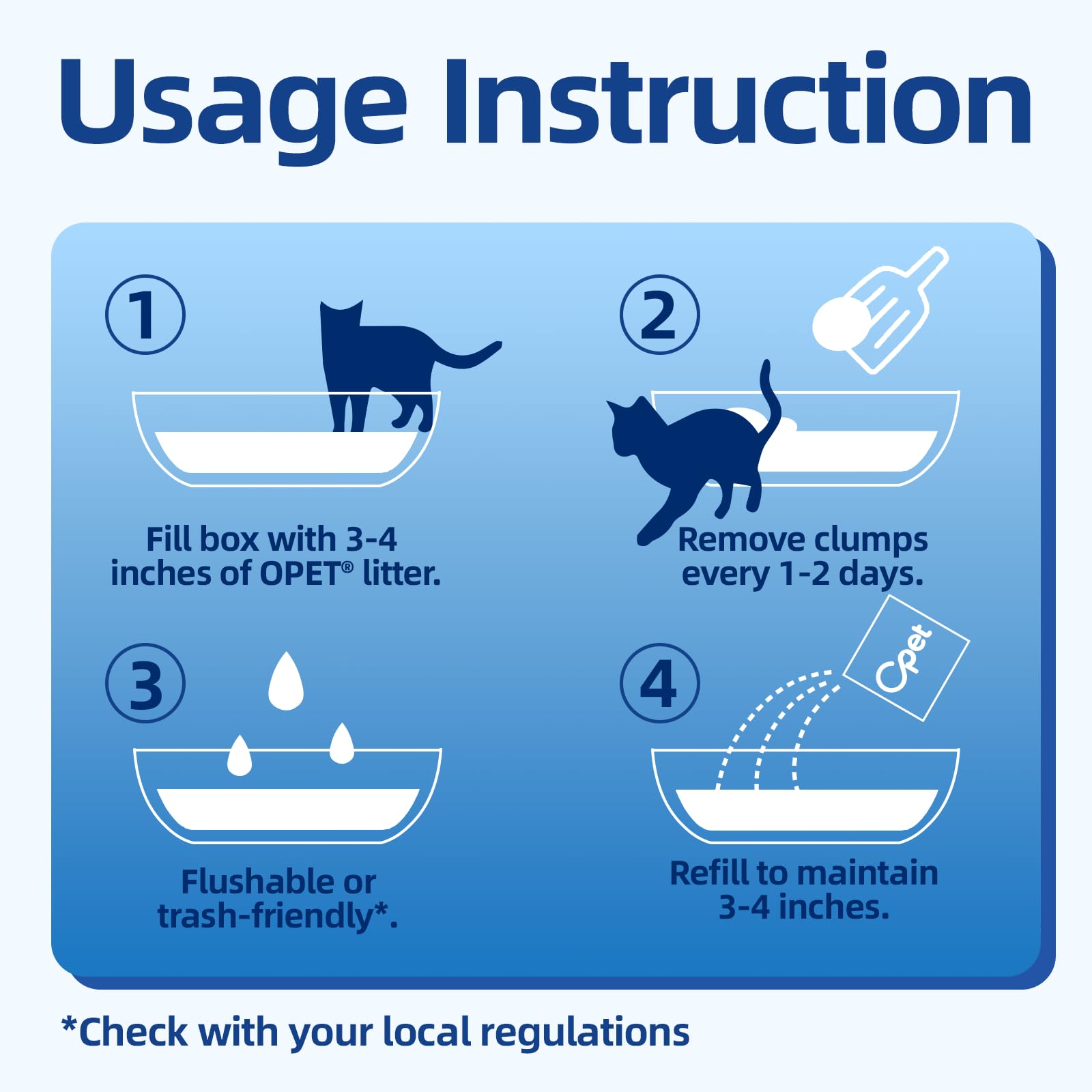 OPET Tapioca Cat Litter sustainable ingredients highlight plant-based care.