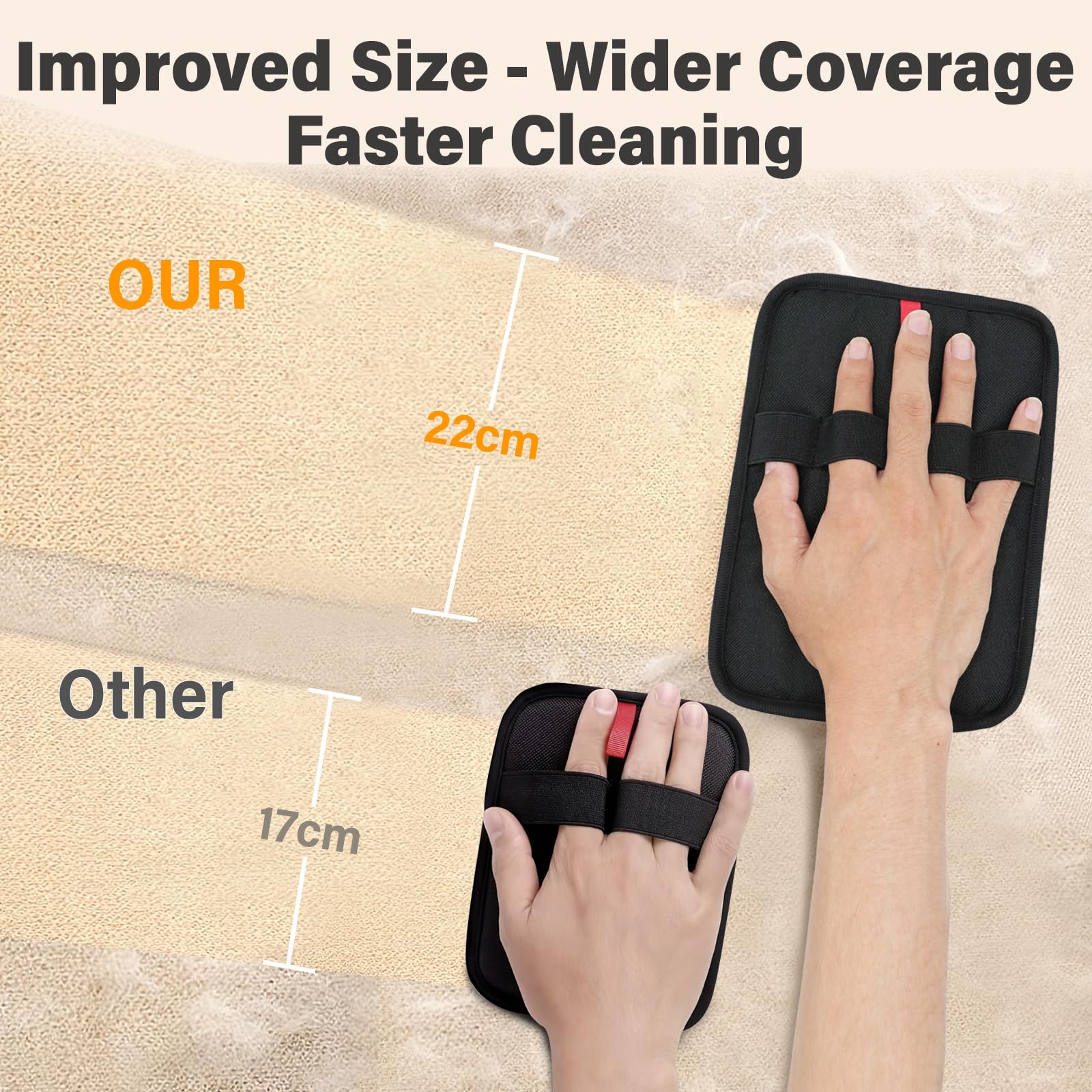 Oplope electrostatic fur remover uses grip to lift stubborn hair from textiles.