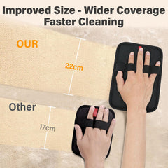 Oplope electrostatic fur remover uses grip to lift stubborn hair from textiles.