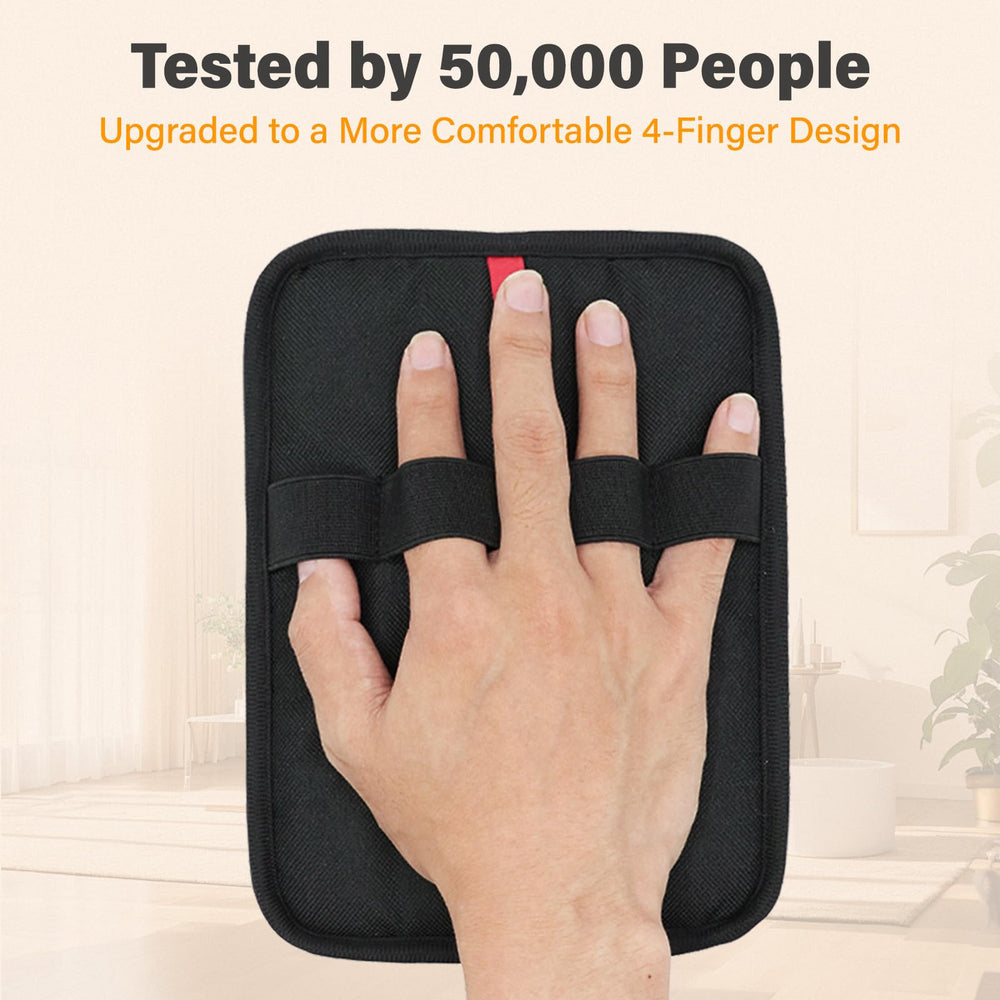 Oplope four-finger fit glove cleans fur efficiently across couches and clothing.