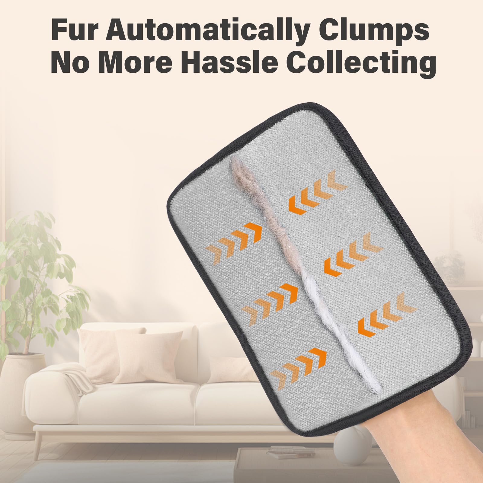 Oplope reusable pet hair remover glove reduces waste vs disposable rollers.