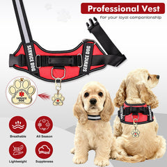 Opstin service dog harness close-up for secure leash attachment