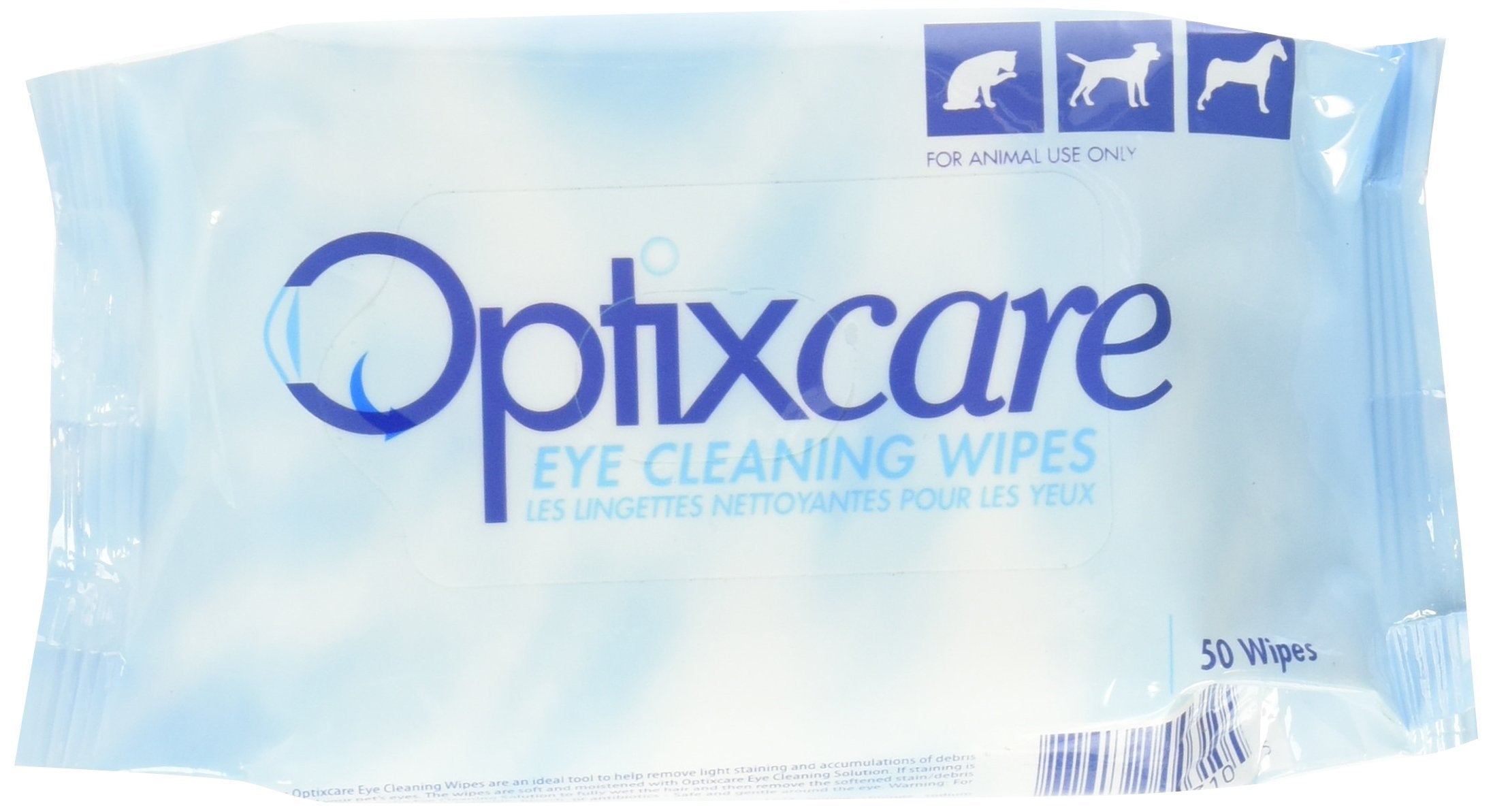 Optixcare eye cleaning wipes pack: gentle eye cleaning with chamomile for tear stains