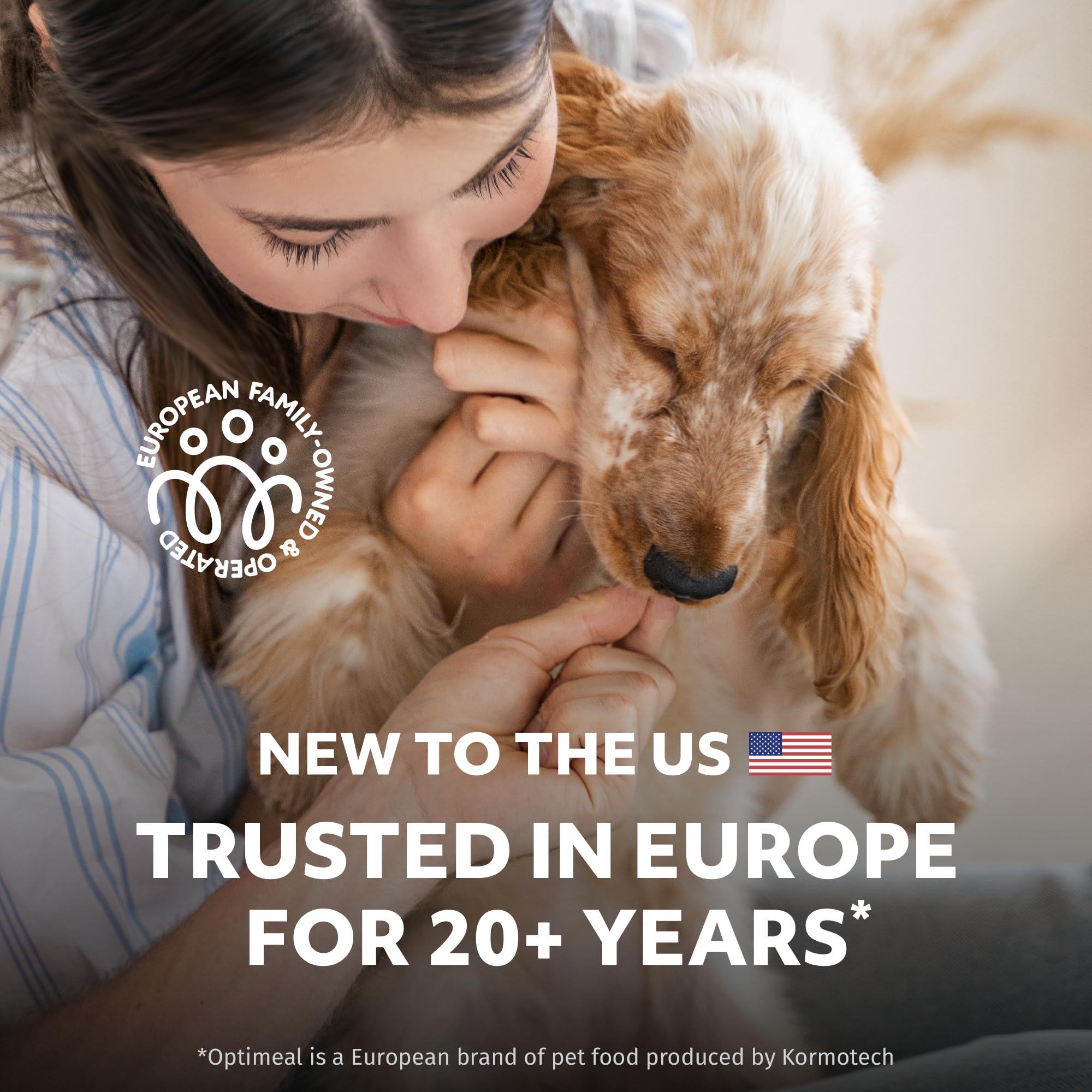 Optimeal Puppy Toy Breed puppy-coat-glow suggests potential for healthy skin and shine.