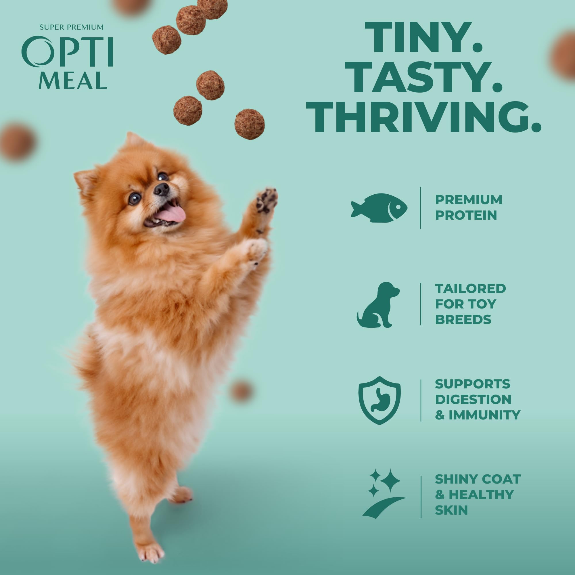 Optimeal toy-breed-packaging-closeup demonstrates easy portioning at feeding time.
