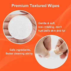 OPULA ear wipes with soft cotton texture gently remove wax and debris.