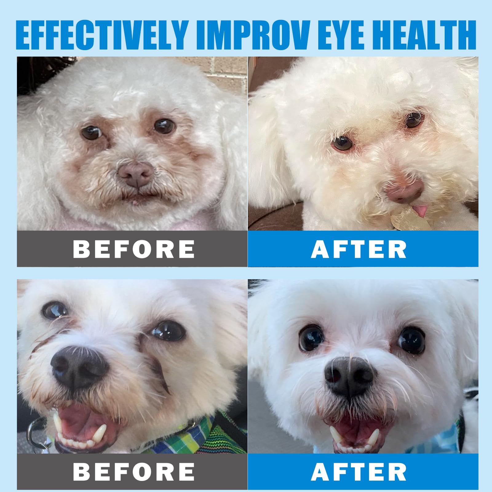 OPULA wipes suitable for dogs and cats, convenient tear stain care.