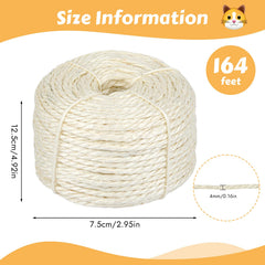 Opvixi cat scratching post repair rope ready for posts and cat trees.