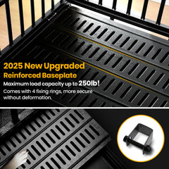 Oranland 48-inch crate side view highlights reinforced framing for long-lasting reliability.