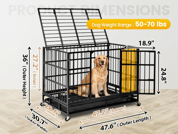 Oranland easy-assembly dog crate reduces setup time and effort.