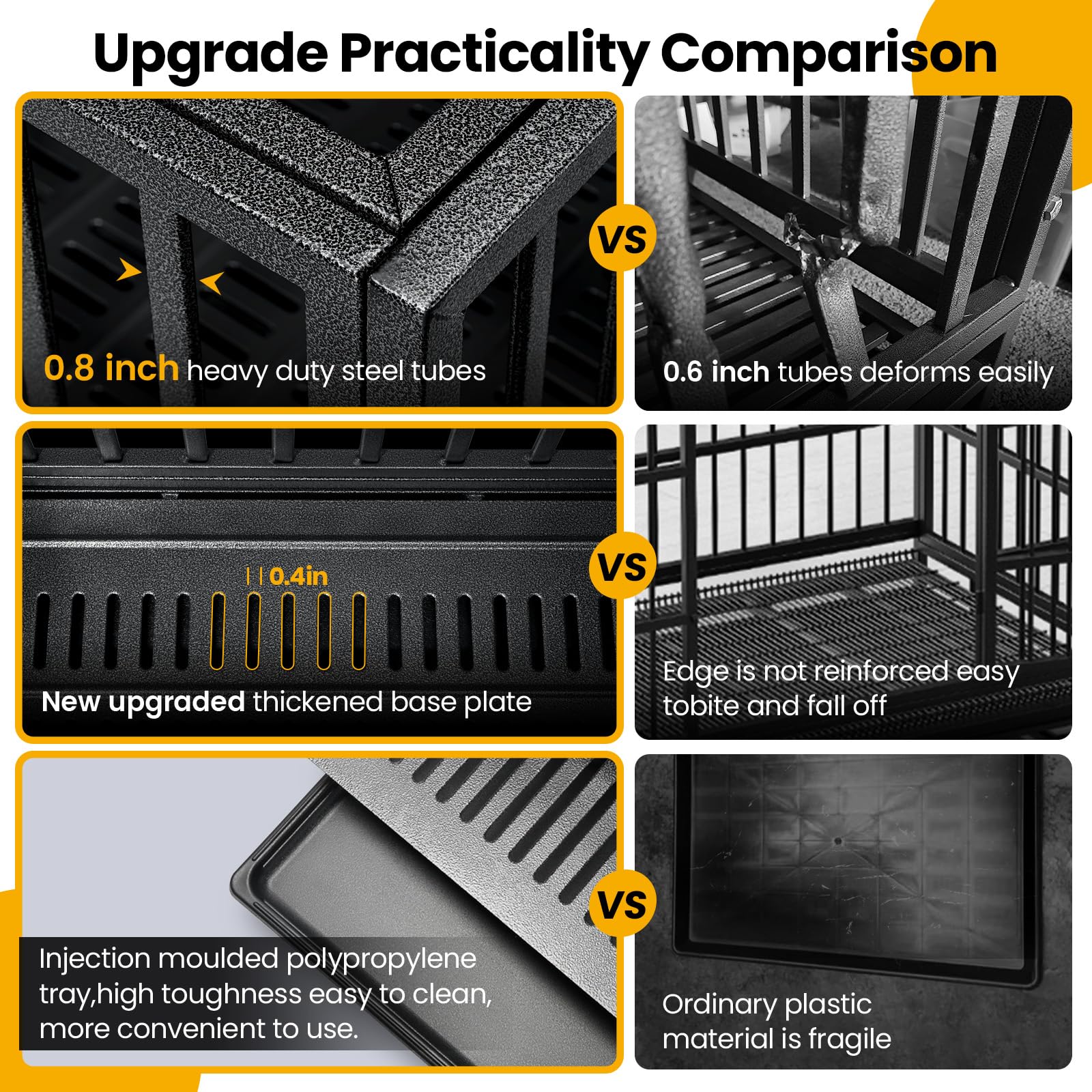 Oranland removable bottom pallets simplify cleaning after use.