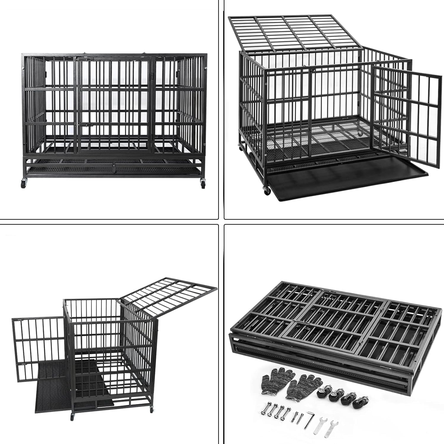 Oranland secure bolt locks enhance safety during crate containment.