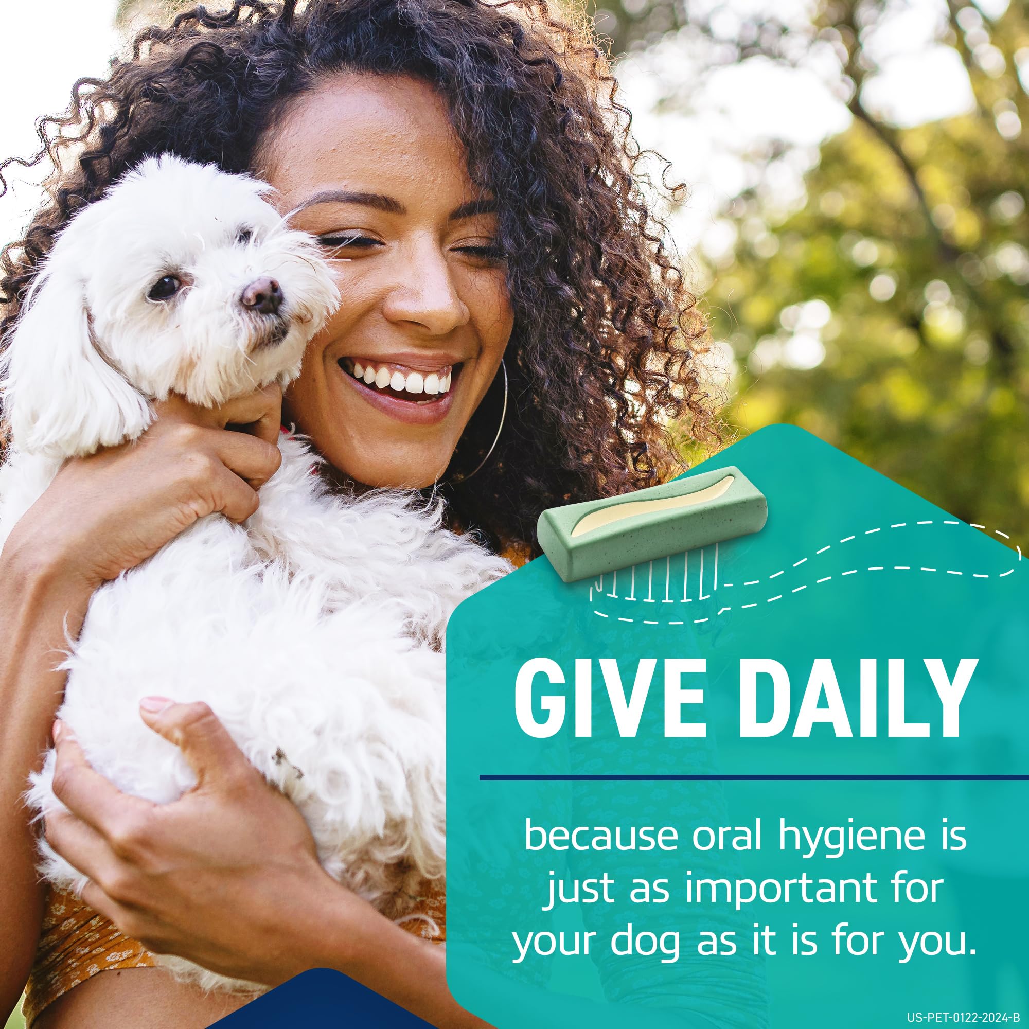 OraVet delmopinol barrier graphic highlights protective shield against plaque-causing bacteria