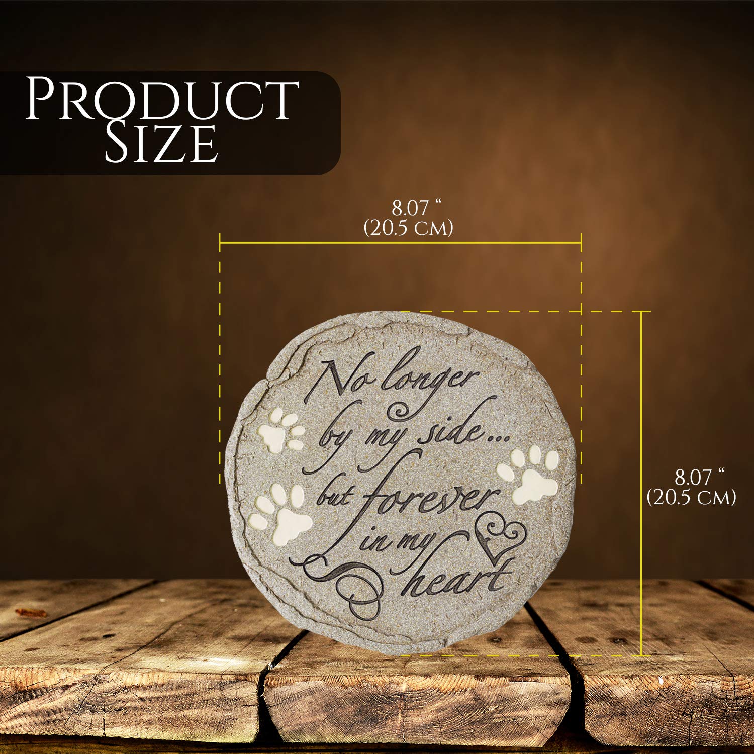 Orchid Valley outdoor garden display showing weatherproof memorial stone.