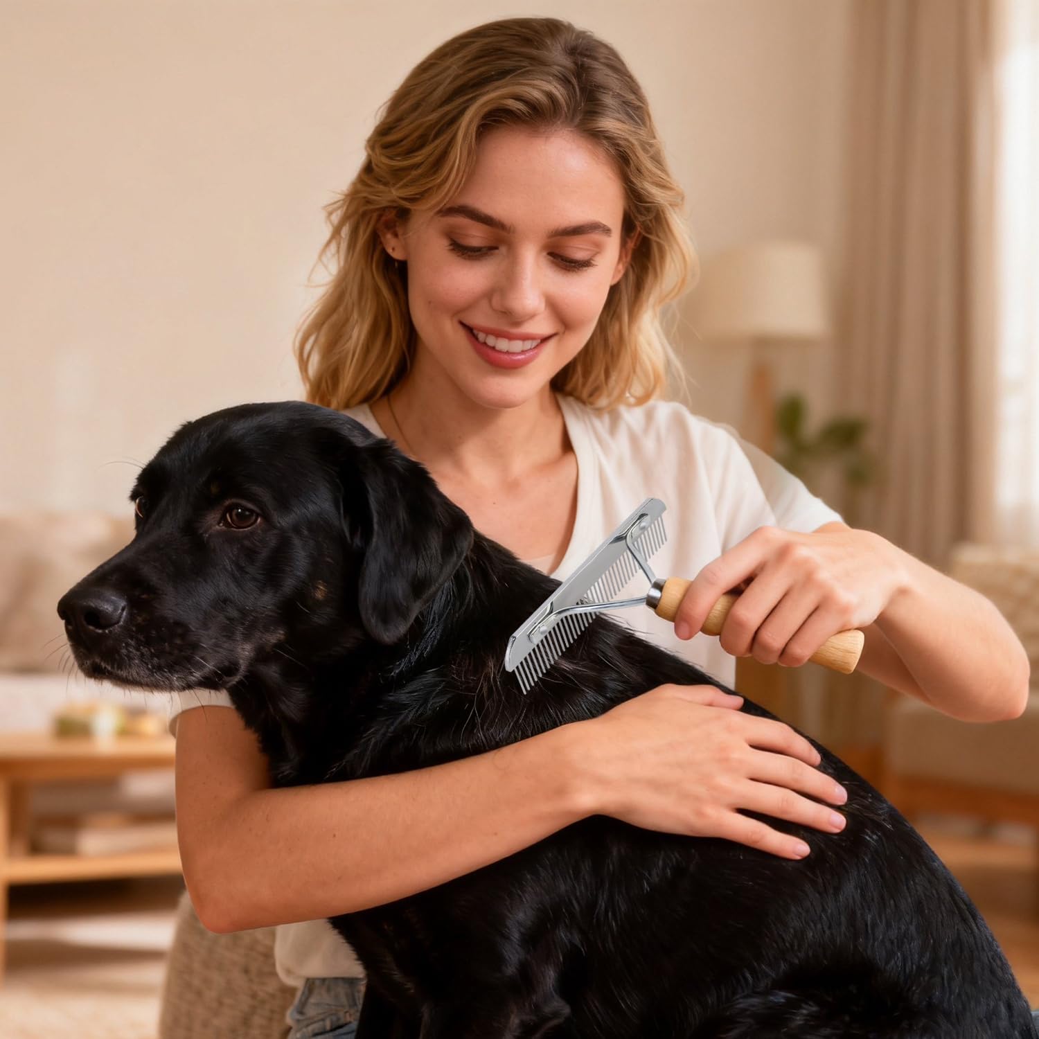Ordermore dematting tool helps remove mats and tangles gently without skin irritation.