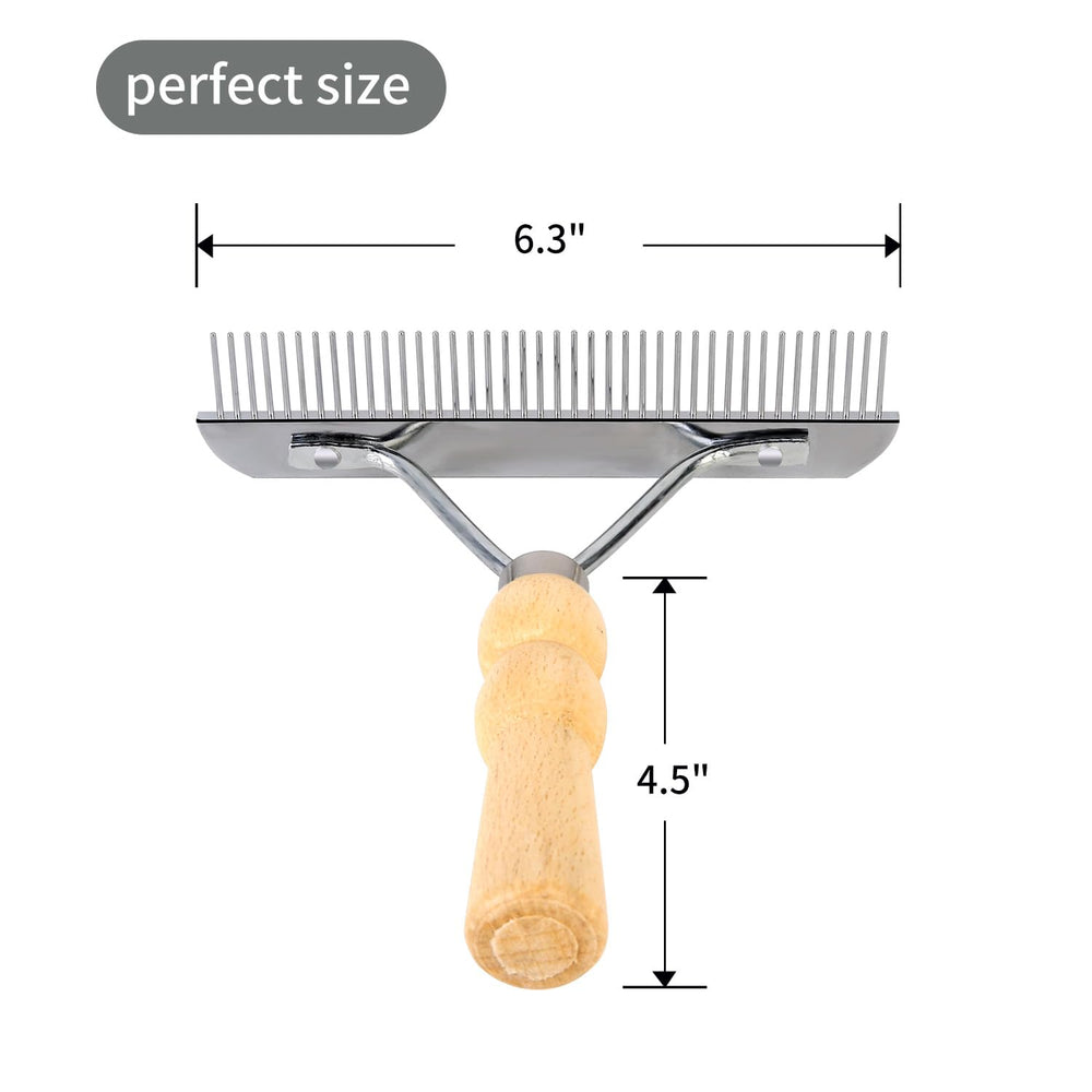 Ordermore steel pins deshedding tool featuring rust-resistant pins for long-term use.