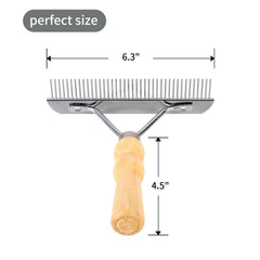 Ordermore steel pins deshedding tool featuring rust-resistant pins for long-term use.