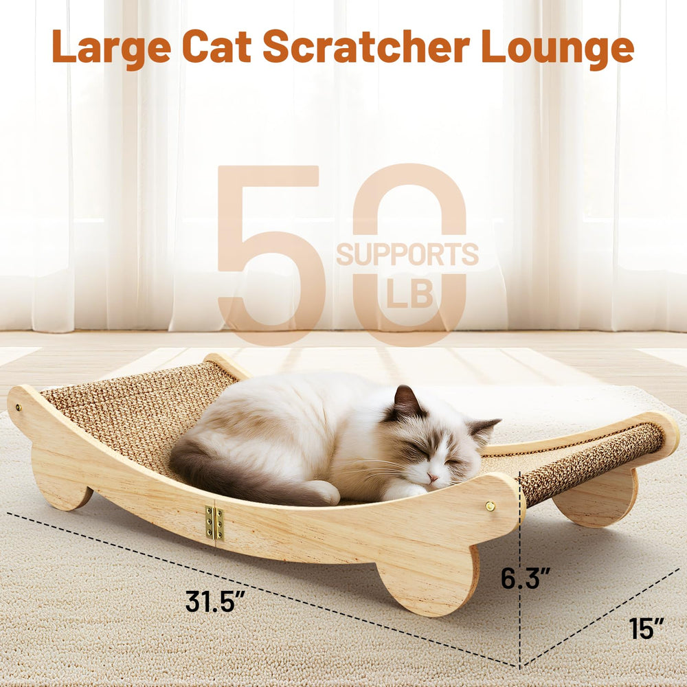 ORDORA cat scratch pad bed lounge with premium sisal for paws and naps