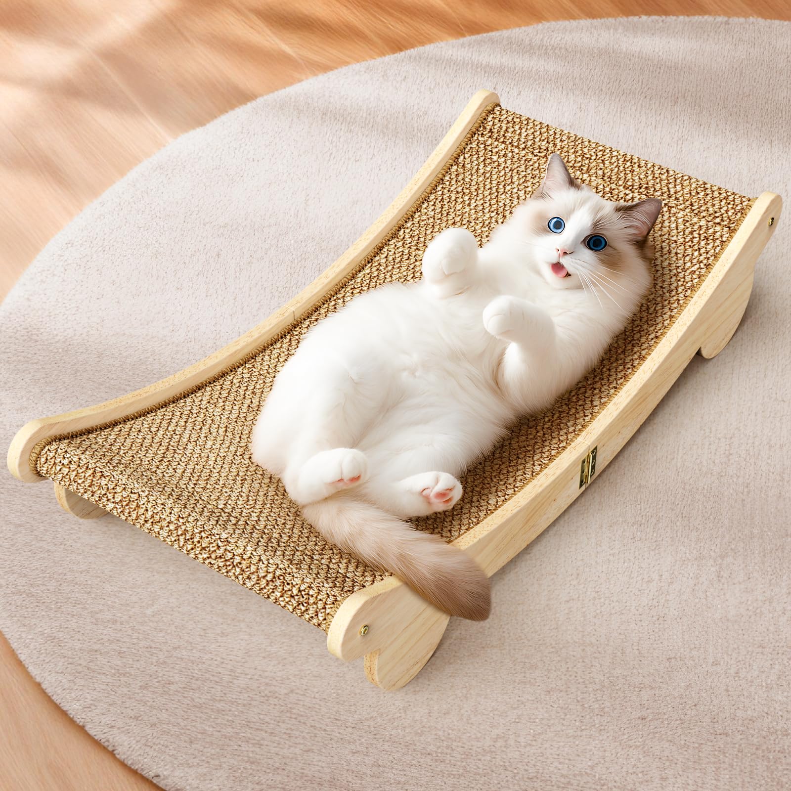 ORDORA extra-large cat scratcher 31.5-inch lounge and scratch surface for big cats