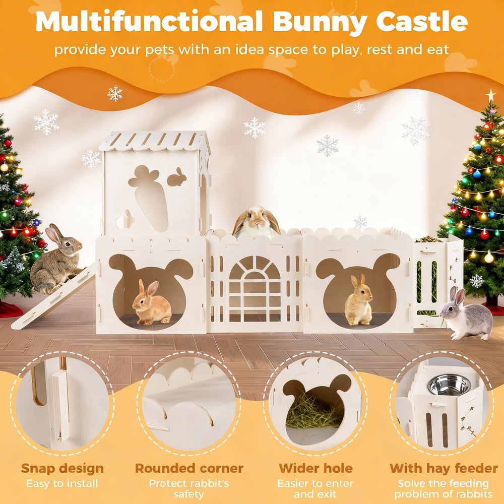 orekemo rabbit cage stainless steel bowl detail supports mess-free mealtime in shared habitats.