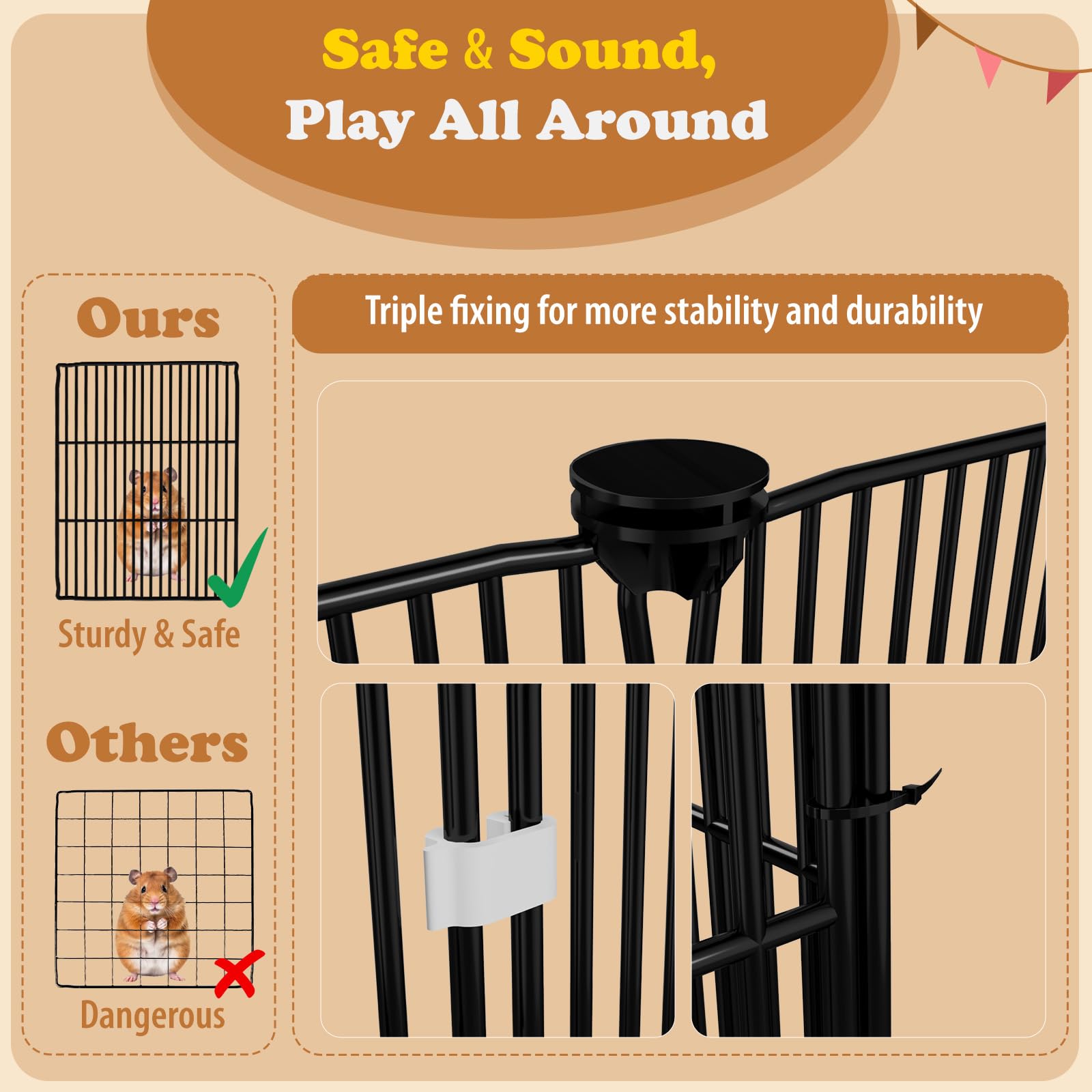 Orekemo floor mat wipe-clean and durable for post-playroom cleanup.