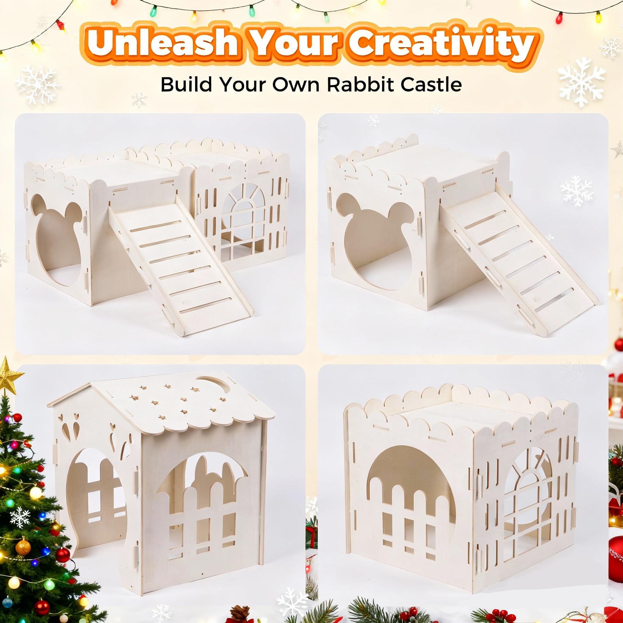 Orekemo rabbit house assembly kit makes setup quick and clean.