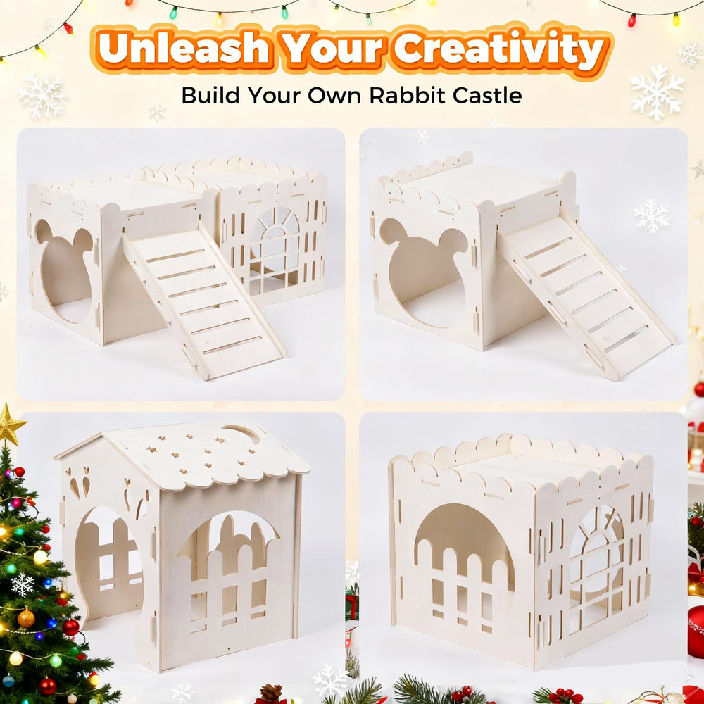 Orekemo rabbit house assembly kit makes setup quick and clean.