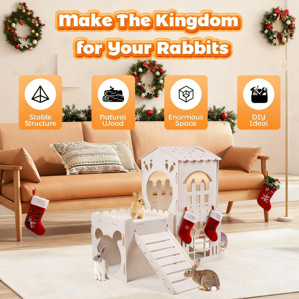 Orekemo rabbit house ventilation emphasizes fresh air for comfortable rooming.