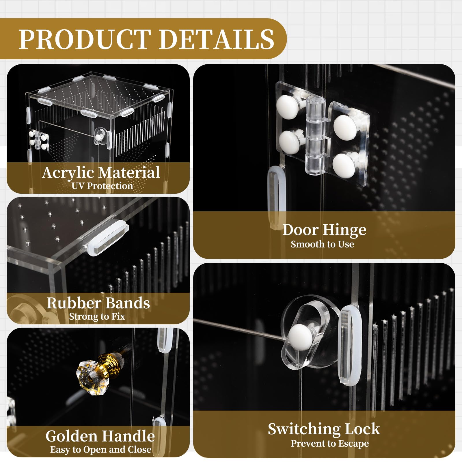 Orekemo twist-lock door image emphasizes secure access for tiny pets.