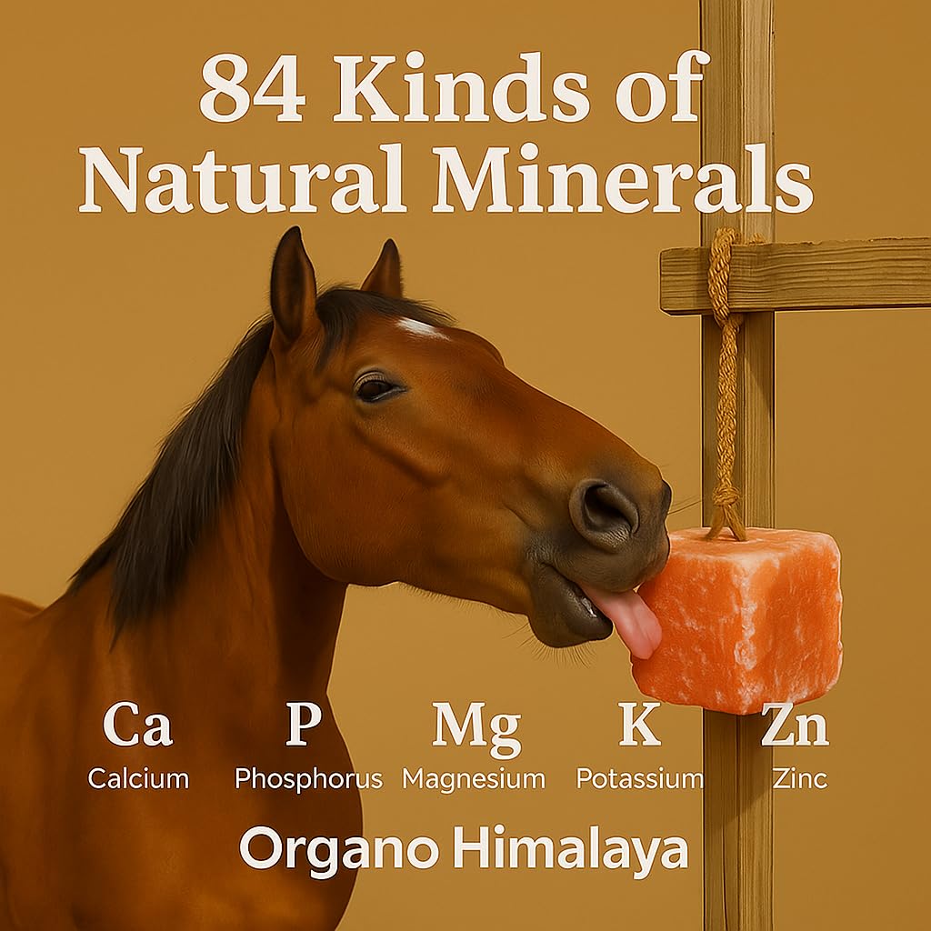 Organo Himalaya Himalayan salt lick for goats offers a tasty mineral treat.