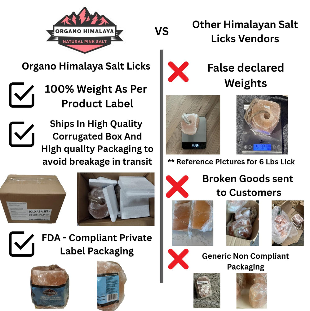 Organo Himalaya Himalayan salt lick on rope indoor stall setup with easy hanging.
