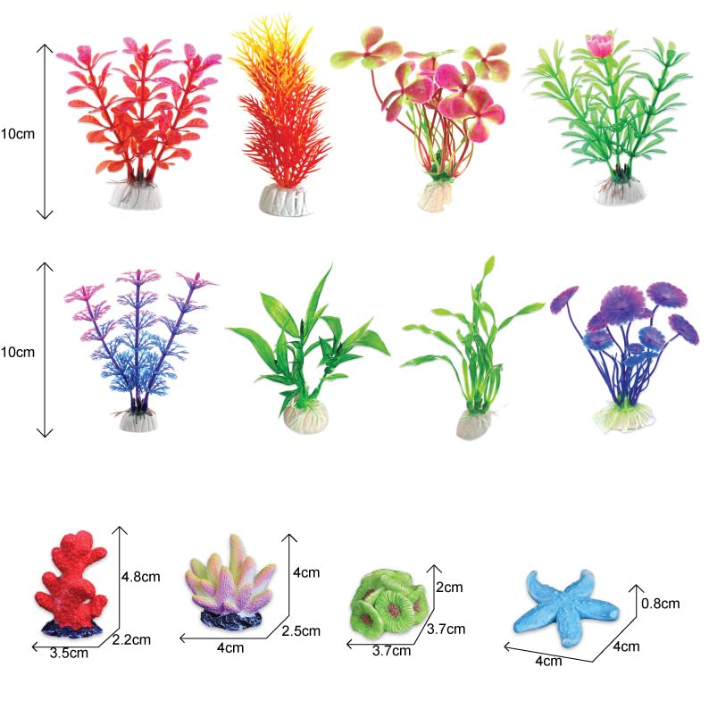 OrgMemory artificial aquarium plants closeup showing eco-safe materials for fish-friendly decor.