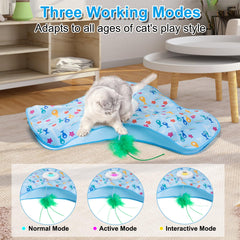 ORHOMELIFE interactive cat toy three modes adapt to your cat’s energy level.