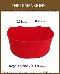 ORIBUKI cage cups water dish provides spill-free hydration on wire cages