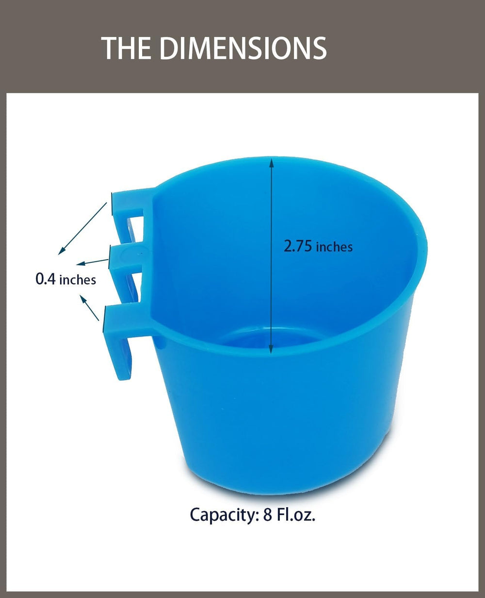 Oribuki cage-hanging-bird-waterer keeps poultry hydrated during daily routines.
