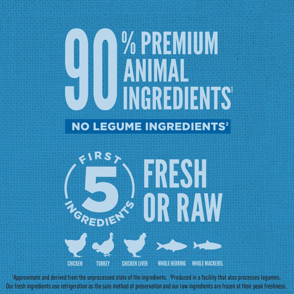 ORIJEN DHA/EPA-rich fish oils image supports coat shine and immune function
