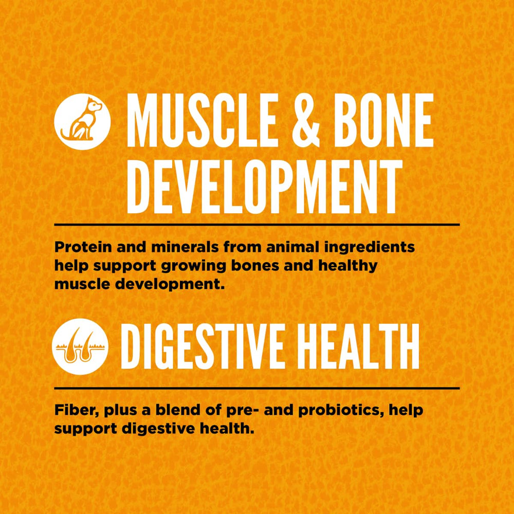 ORIJEN Puppy freeze-dried coating adds crave-worthy flavor.