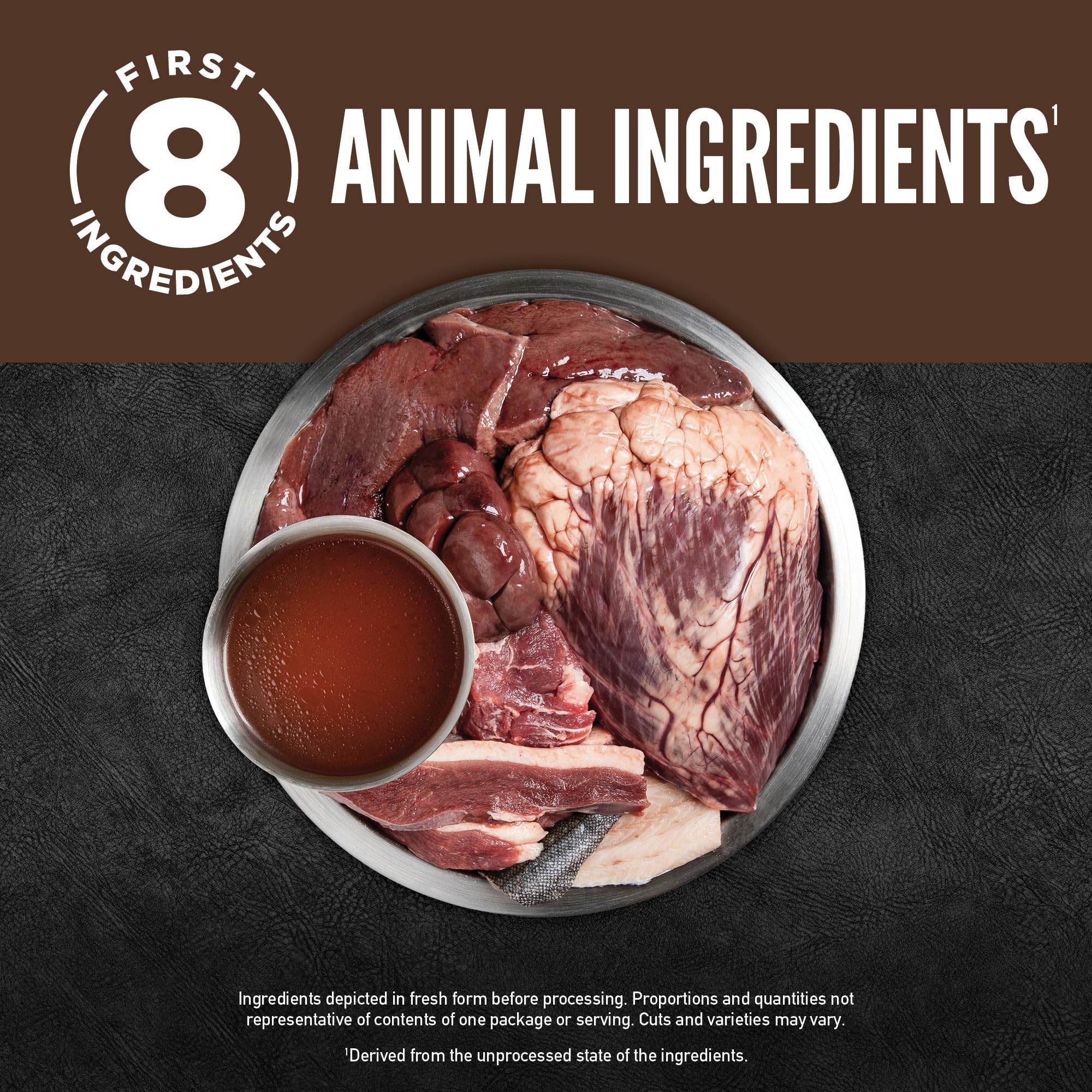 ORIJEN Regional Red Stew serving on kibble top for a nutritious meal boost.
