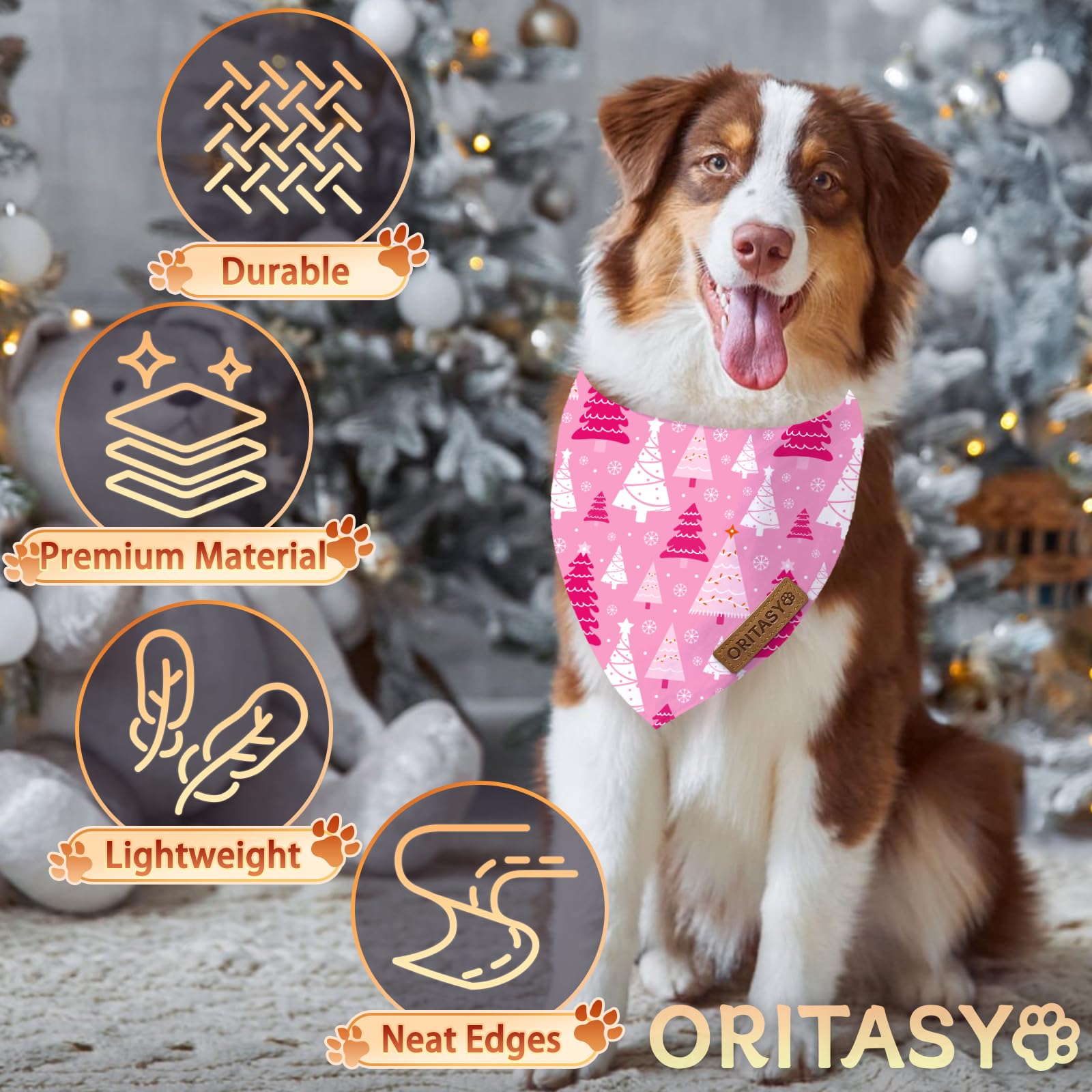 ORITASY reversible bandana showing dual designs for versatile wear.