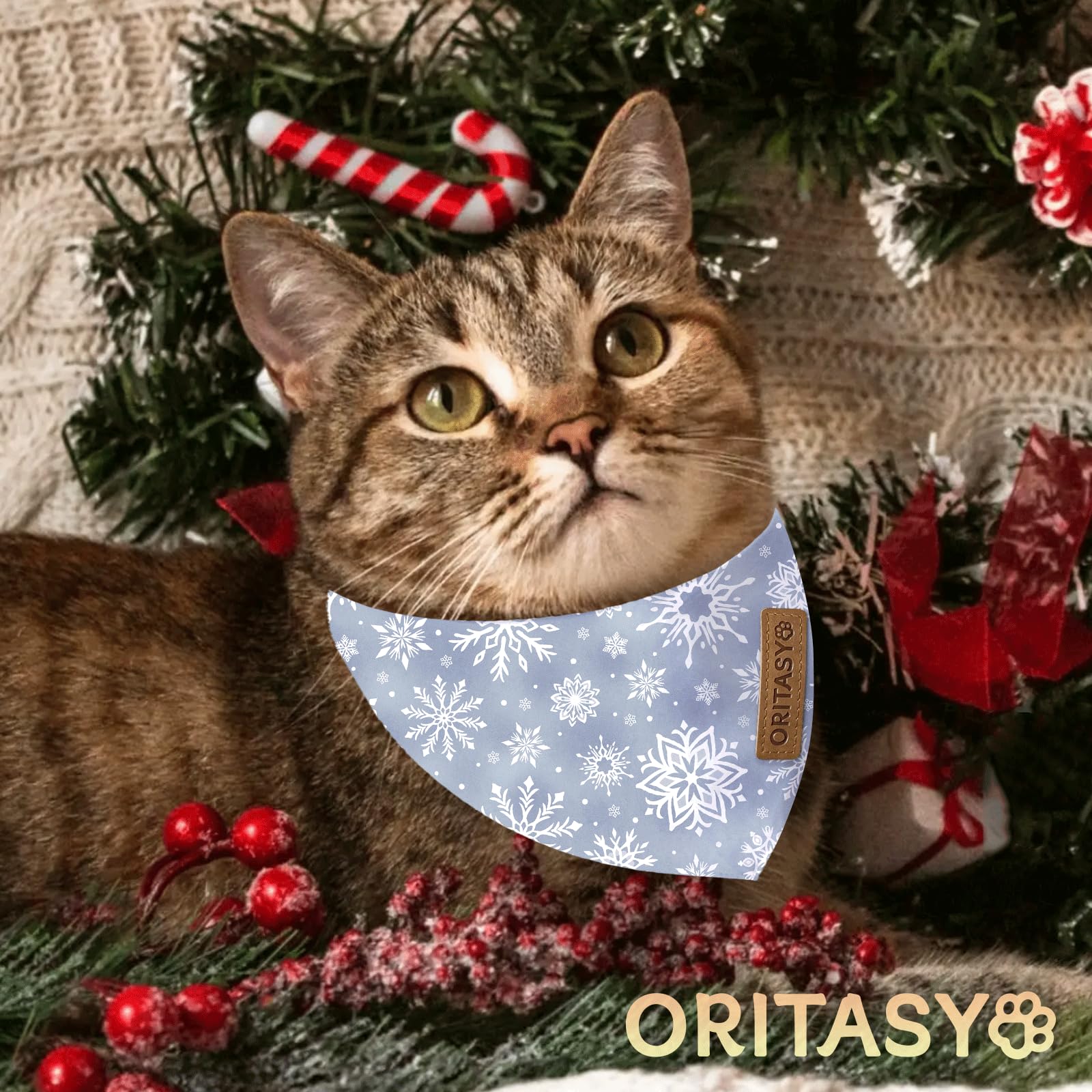 ORITASY double-layer bandana XL with durable print for long-lasting holiday wear.